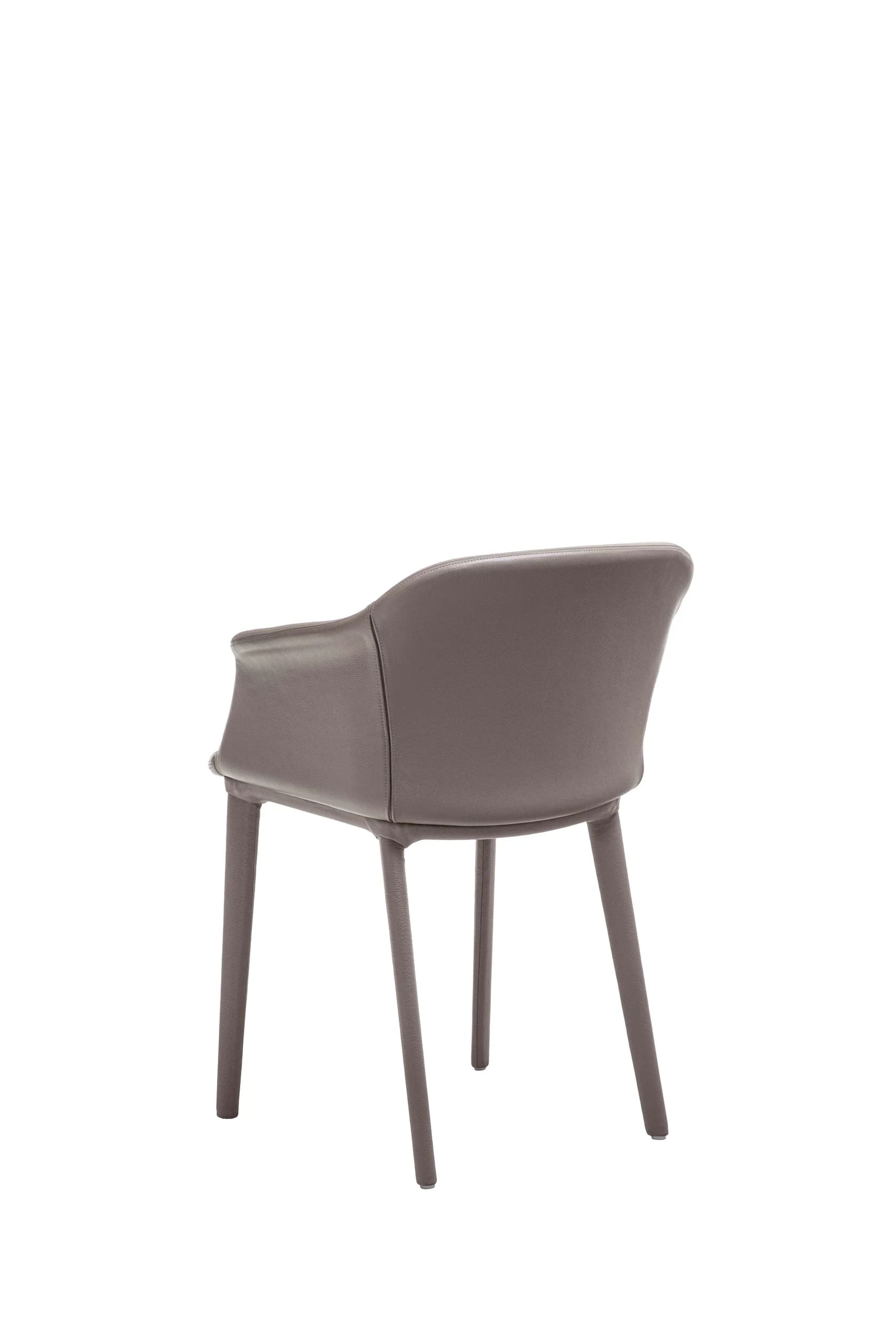 Sedia imbottita con gambe ricoperte Celine - vista posteriore
