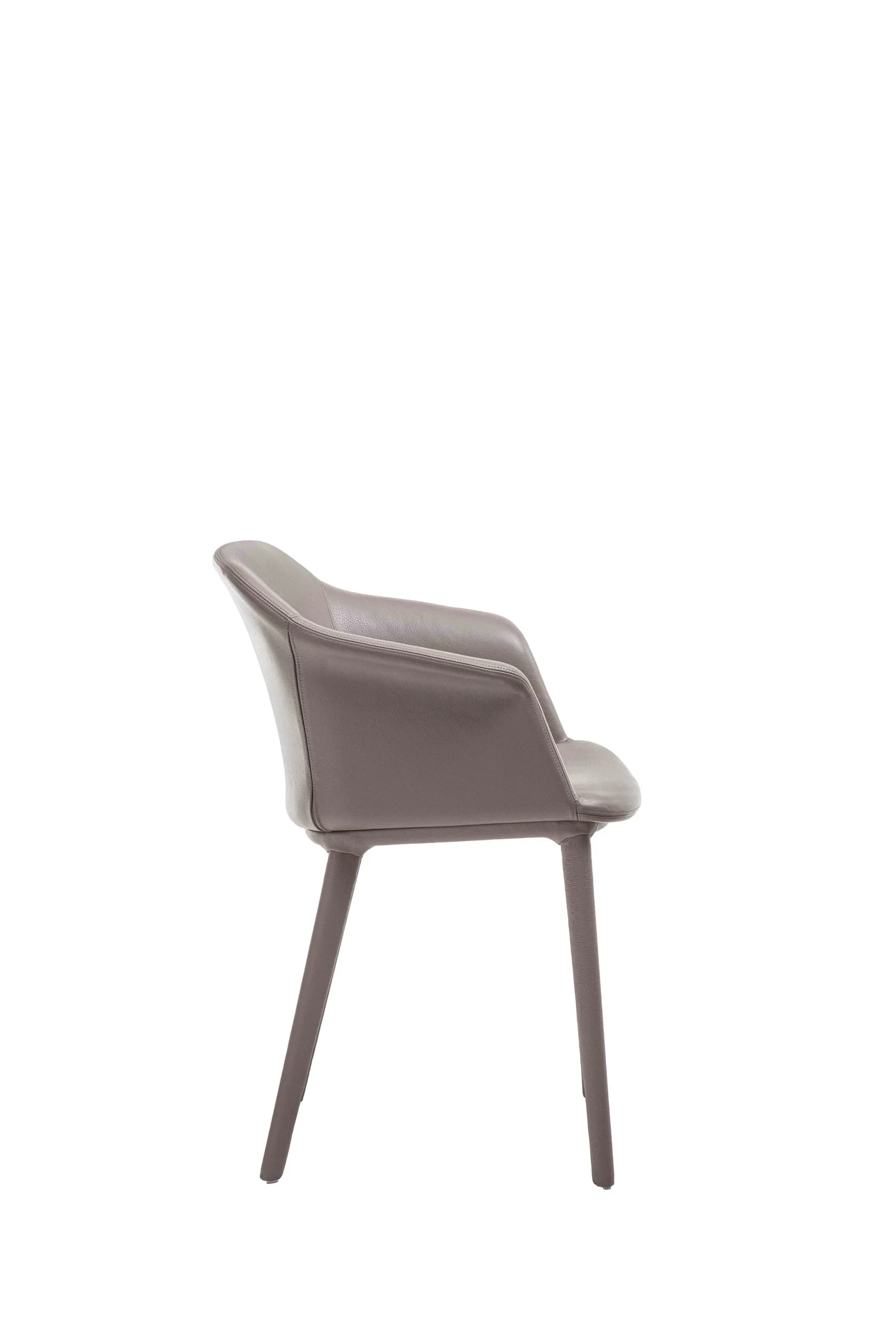 Sedia imbottita con gambe ricoperte Celine - vista