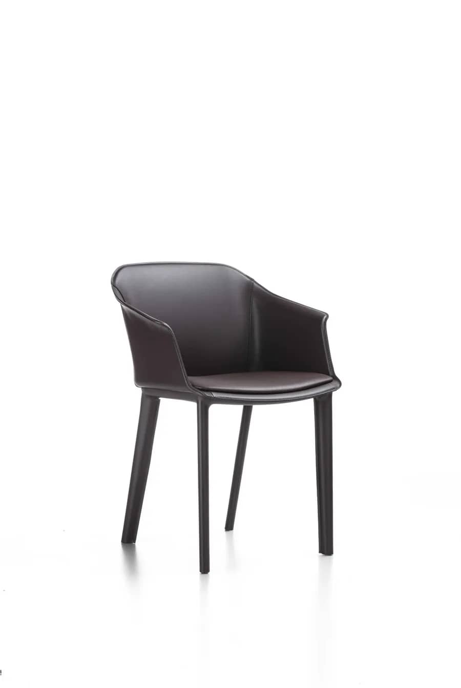 Sedia in cuoio Celine - vista 1