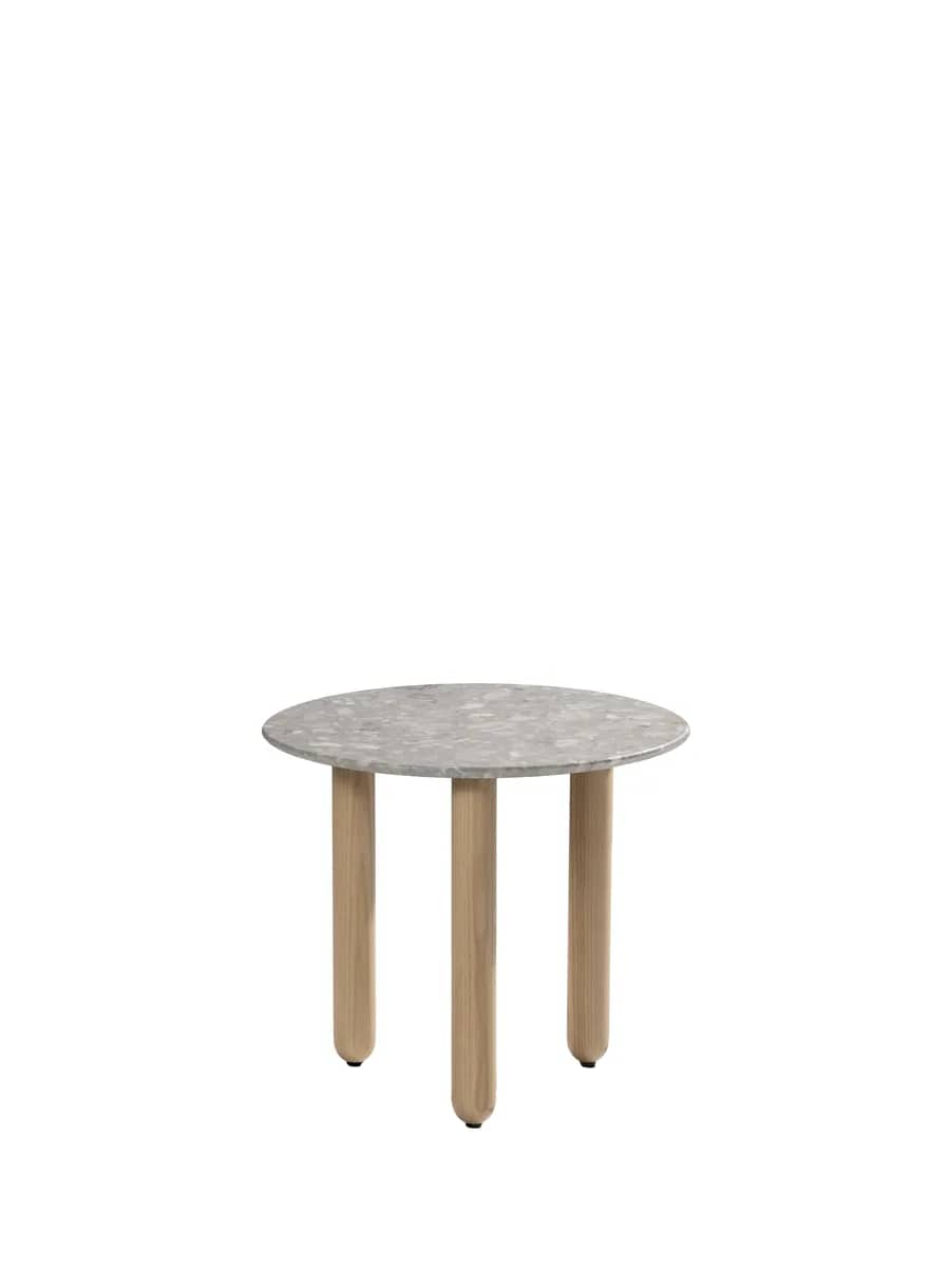 Tavolino con tre gambe Dune - vista frontale