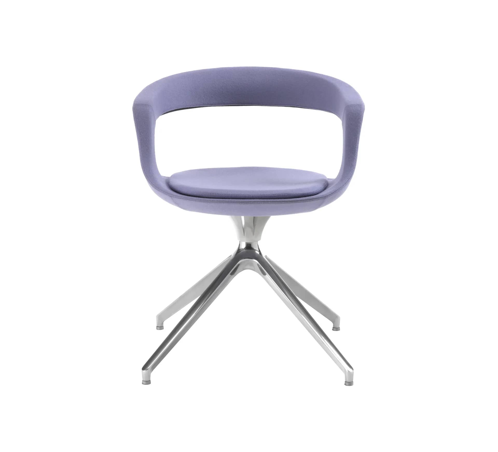 Sedia con base girevole Velvet - vista frontale