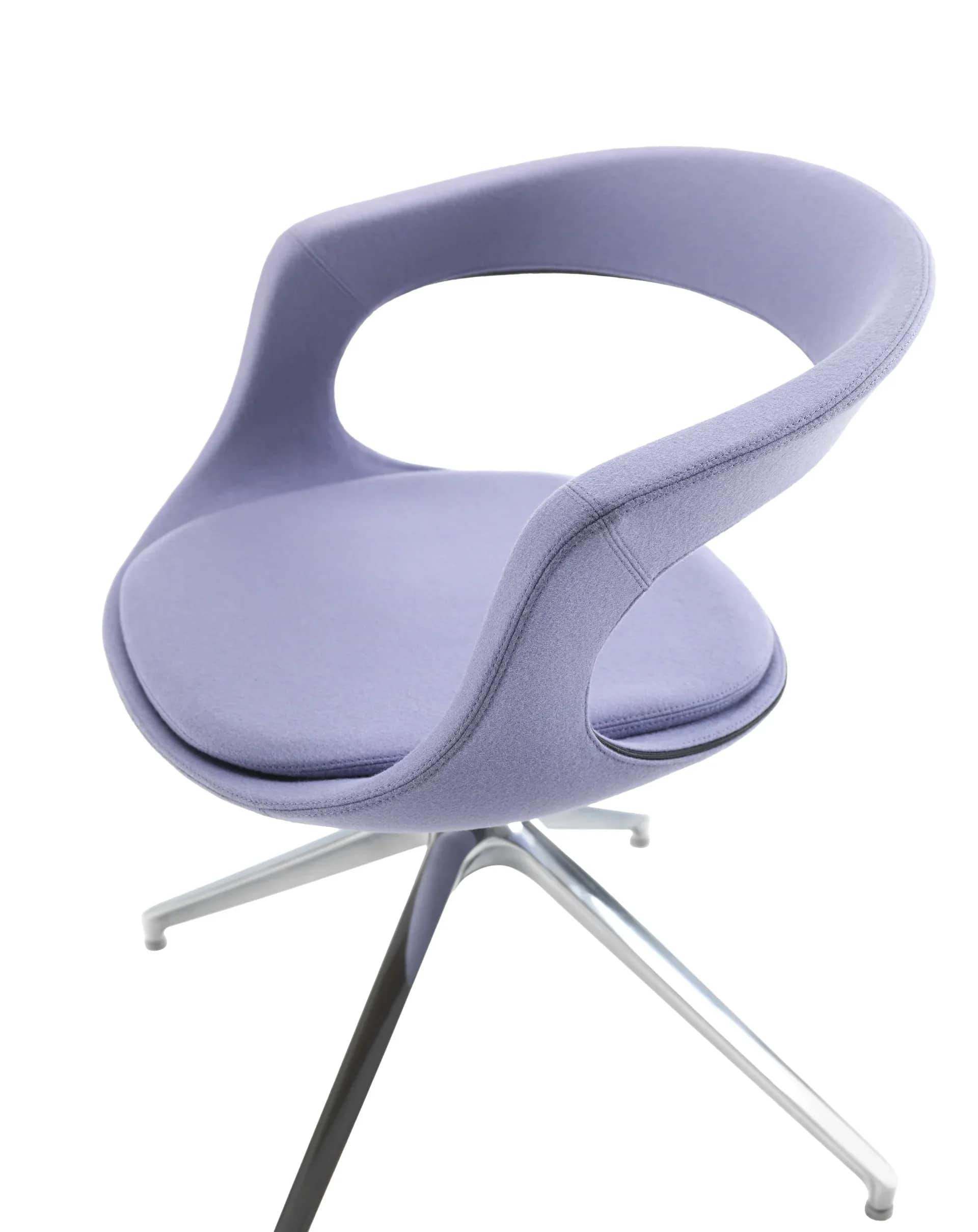 Sedia con base girevole Velvet - vista dall’alto