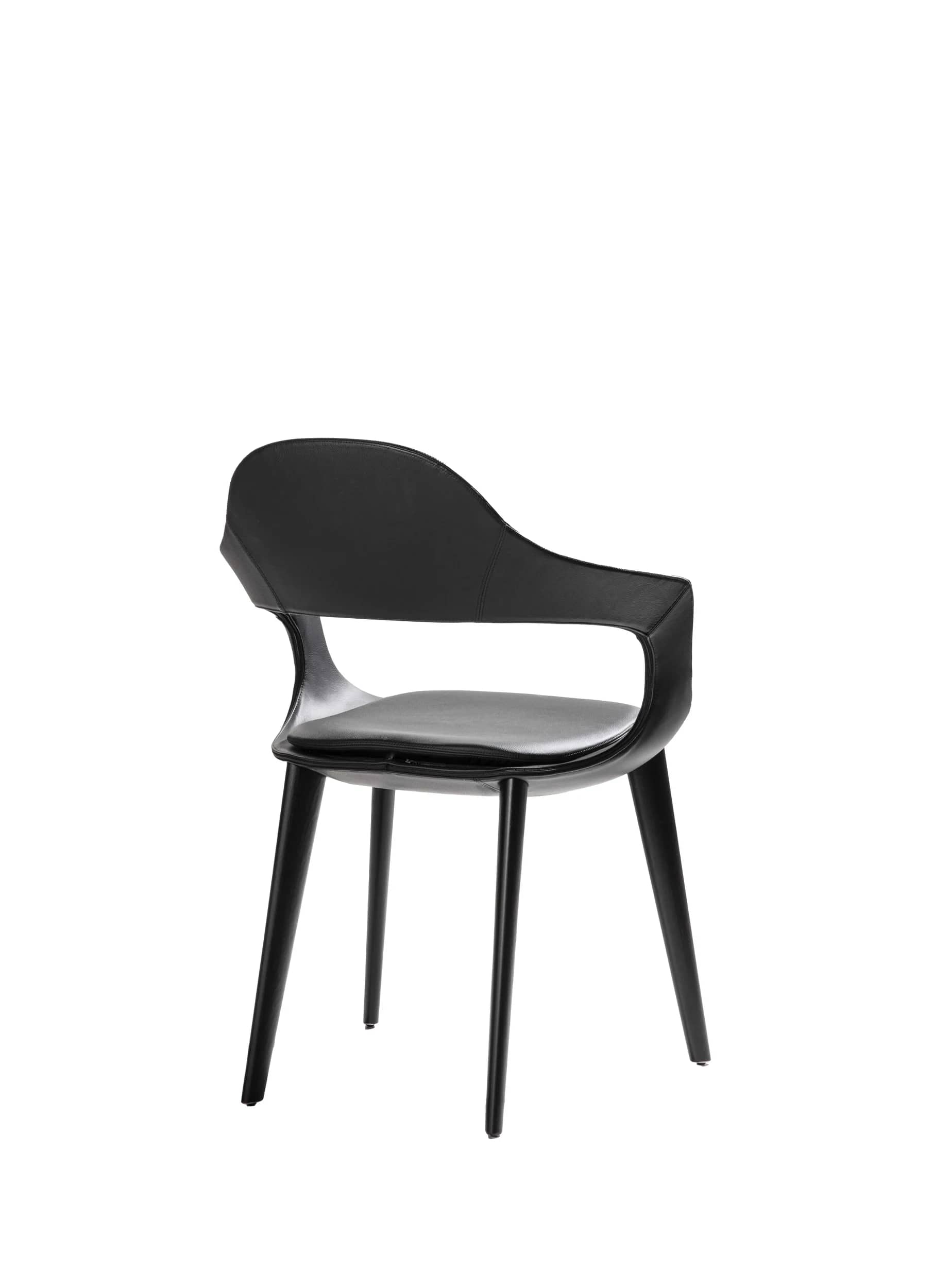 Sedia con gambe e schienale Velvet - vista posteriore