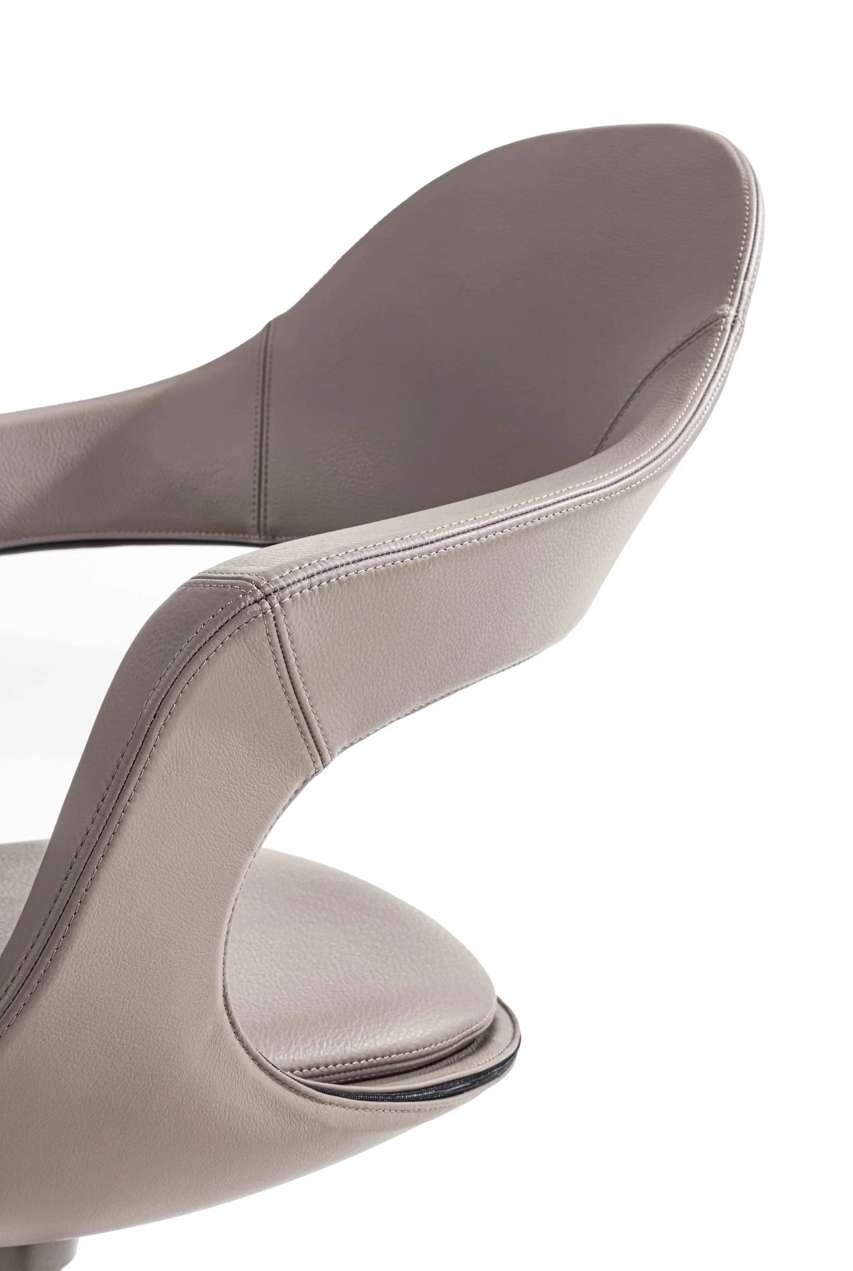 Sedia con schienale base girevole Velvet - dettaglio 1